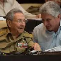 Miguel Diaz Canel i Raul Castro