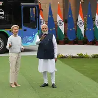 Narendra Modi s liderima Evropske unije u Indiji
