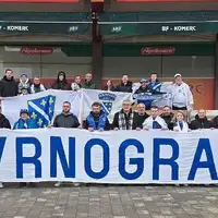 Navijaci iz Krajine koji su krenuli na utakmicu