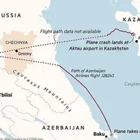 Pali avion pogoden iznad Cecenije Kazahstan