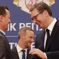 Richard Grenell Aleksandar Vucic EPA
