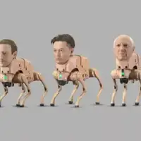 Roboticki pas s likom Elona Muska