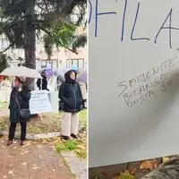 Tuzla Gradani protestuju ispred Uprave policije trazeci ostavke nadleznih
