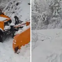 snijeg Hitna pomoć krenula po pacijenta pa se zaglavila u snijegu