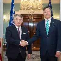 Zeljko Komsic i Christopher Landau