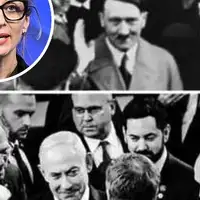 Francesca Albanese  Benjamin Netanyahu Adolf Hitler