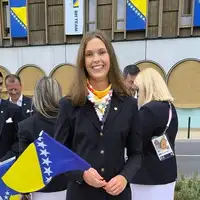 Lana Pudar na ceremoniji otvaranja Igara (Foto: Olimpijski komitet BiH)