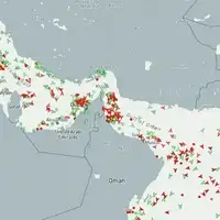 Rat Izraela i Irana Hormuski moreuz Stanje 07. 02 u Hormuškom moreuzu (Mapa: CTGN)