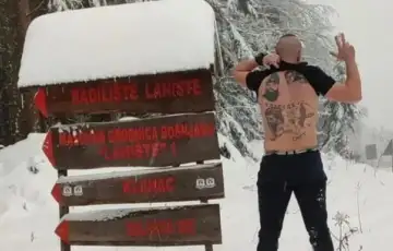 Drago Tendžerić poziranje sanski most