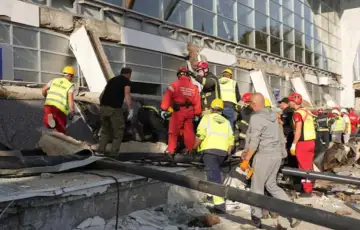 Novi sad Pad nadstresnice u Novom Sadu Foto: MUP Srbije