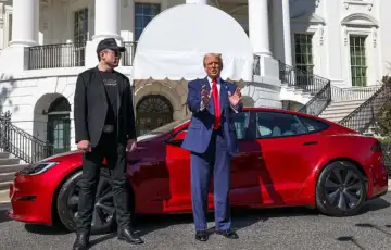 Trump Musk i Tesla