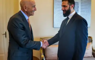 Ahmed al-Sharaa Tom Barrack Specijalni izaslanik SAD a se sastao sa sirijskim predsjednikom u u Istanbulu
