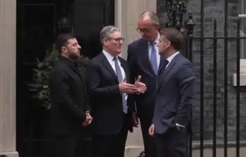 Evropski lideri London Volodimir Zelenski Downing Street