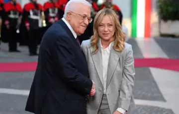 Mahmud Abbas Giorgia Meloni