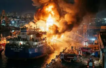 Ukrajina pogodila ruski tanker