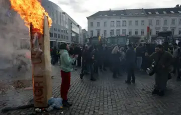 Protest Brisel foto OLIVIER MATTHYS EPA 4