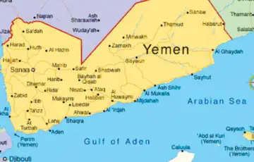 Mapa Jemen