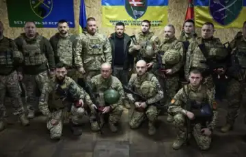 Volodimir zelenski na frontu