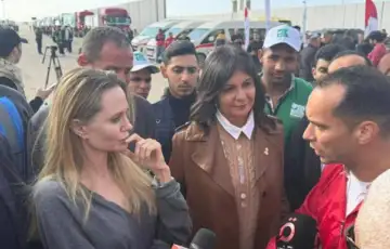 Angelina Jolie rafah