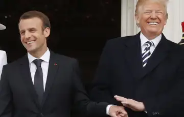 Donald trump emanuel macron