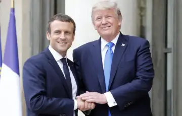 Donald Trump Emmanuel Macron