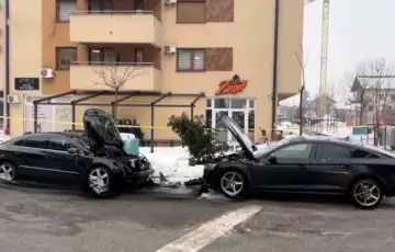 Zapaljen auto naselje Bulevar