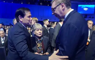 Marko Rubio Aleksandar Vucic Davos 2026