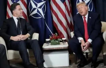 Mark Rutte i Donald Trump  Davos