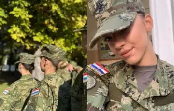 Jelica Gacic iz Tomislavgrada otisla na vojnu obuku Hrvatske vojske