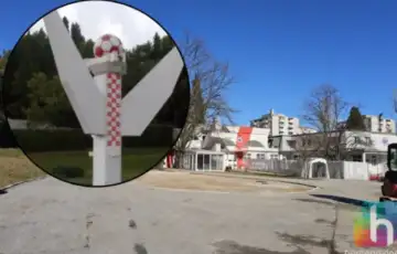 Na stadionu Pod Bijelim brijegom srusen kultni spomenik bio posvecen 77 igraca Veleza