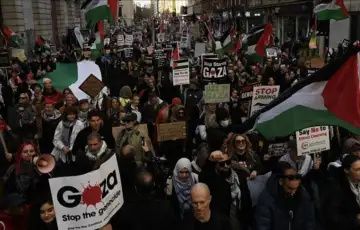 London palestina protest