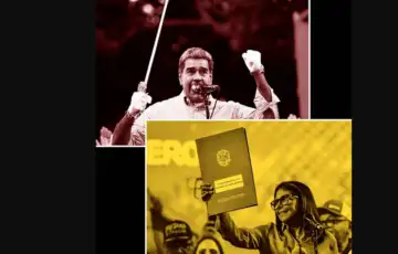 Nicolas Maduro lijevo i vrsilac duznosti predsjednika Delcy Rodriguez