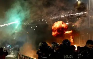 Protesti Albanija Tirana