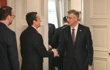 albin kurti i plenković/  x