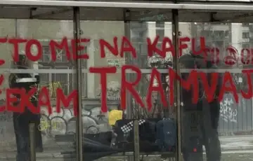 Tramvajska nesreća grafit
