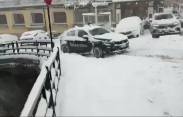 Italiji mecava snijeg Olimpijske igre