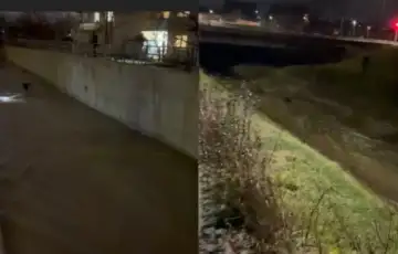 Sarajlija i pripadnici GSS a spasili stariju zenu iz rijeke na Dobrinji