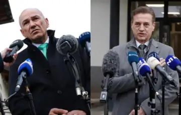 Robert Golob Janez Janša