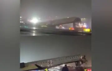 New York sudar aviona i vozila na pisti