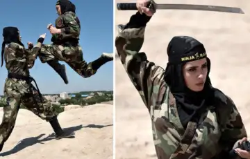 Zene nindze cekaju izraelske vojnike