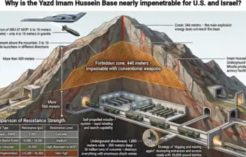 Iran Yazd baza Imam Husein   IRAN   LANSIRA RAKETE IZ PLANINE KOJU AMERIKA NE MOZE SRUSITI