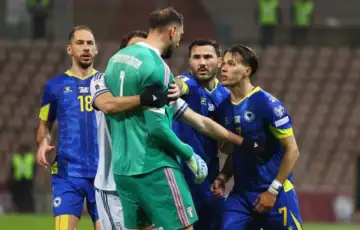 BiH ITALIJA ZENICA Zmajevi 31 03 2026 Foto: Damir Hajdarbašić, Reprezentacija.ba