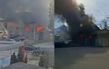 Veliki pozar u Istocnom Sarajevu