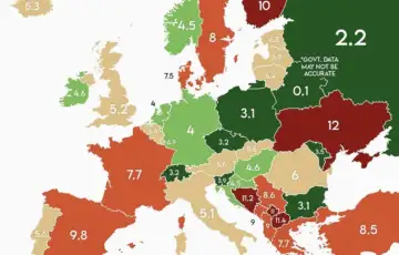 Mapa nezaposlenost balkan