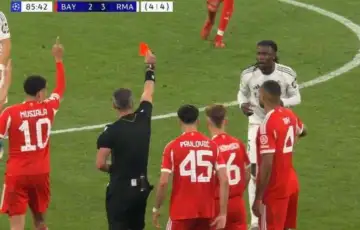 Eduardo Camavinga Vinčić pokazao žuti karton Camavingi