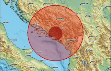 Zenljotres bih crna gora