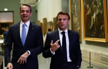 Kyriakos Mitsotakis Emmanuel Macron