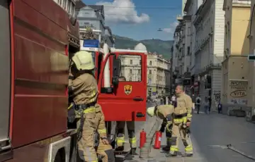 Sarajevo titova ulica pozar