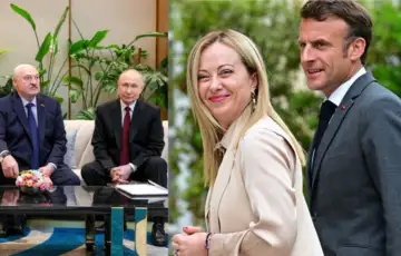 Aleksandar Lukasenko Putin Meloni i Macron