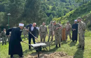 ustikolina kamen temeljac vojni mesdzid/ MO BiH